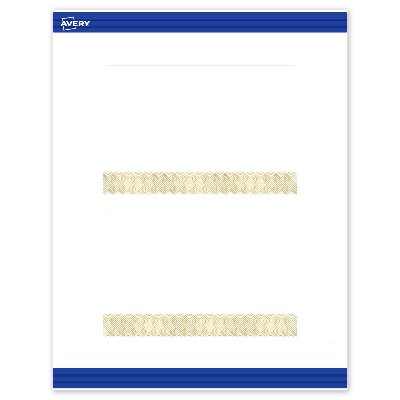 Avery Printable Rectangle Postcards with Sure Feed Technology, Pre-Printed Gold Lace Trim Pattern, Matte White, 4" x 6", Laser & Inkjet Compatible, 20 Total, Great for Branding, Marketing, and Events